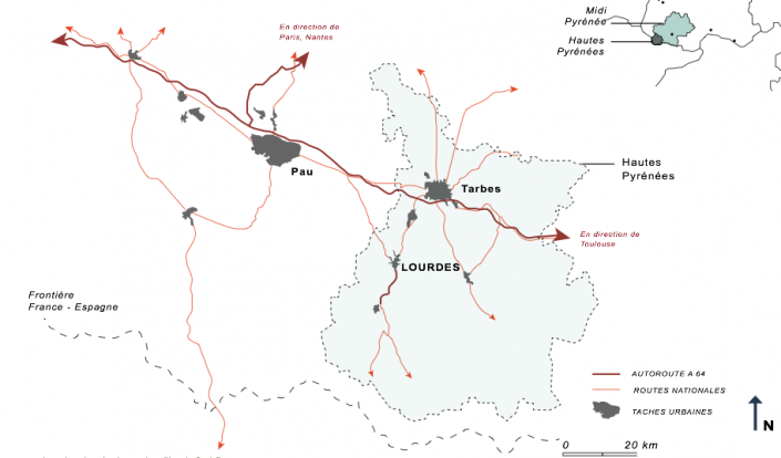 Lourdes, dans le réseaux des villes du Sud-Ouest